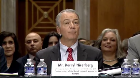 Viitorul ambasador al SUA în România, Darryl Nirenberg, a fost audiat în Congresul american