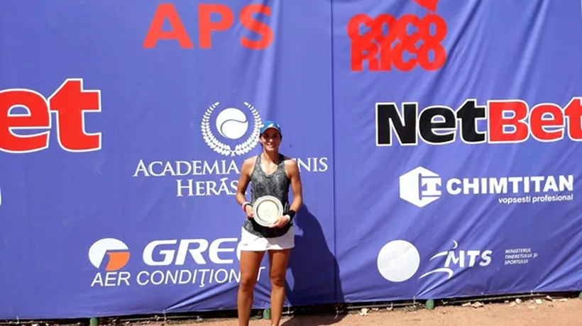 Românca Gabriela Talabă a câștigat  turneul ITF cu premii de 15.000 de dolari de la Academia de Tenis Herăstrău: Sunt foarte fericită. Este primul meu titlu din carieră