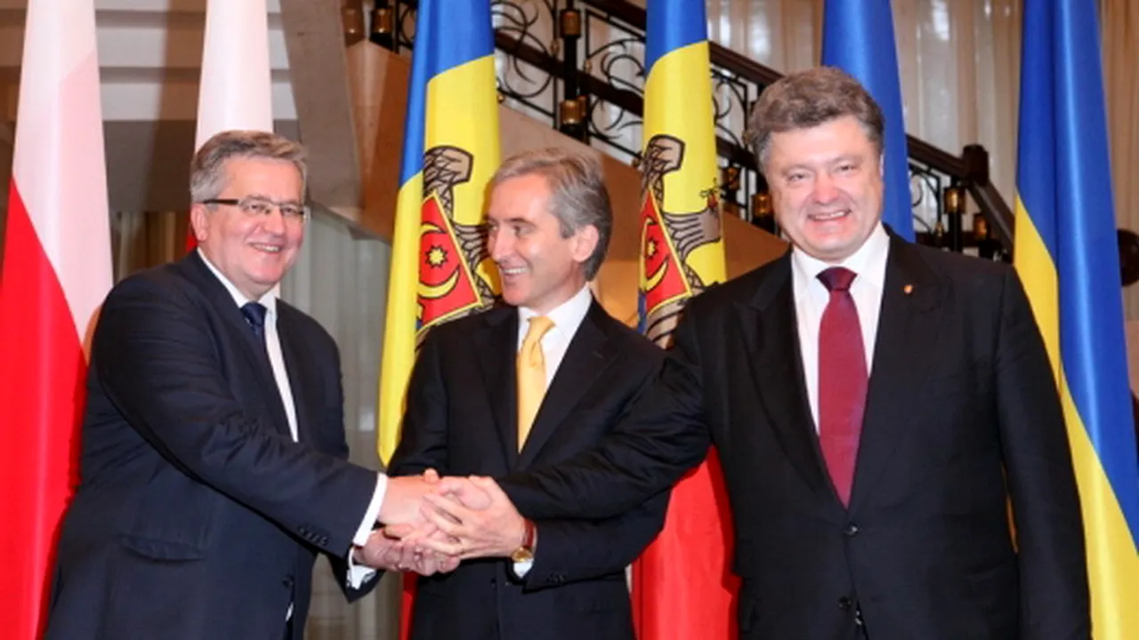 Poroșenko afirmă la Chișinău că face totul pentru a împiedica scenariul transnistrean în Ucraina