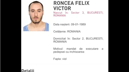 Un bărbat dat în urmărire după ce fusese condamnat pentru viol a fost prins pe acoperișul unei clădiri din Sectorul 2 al Capitalei