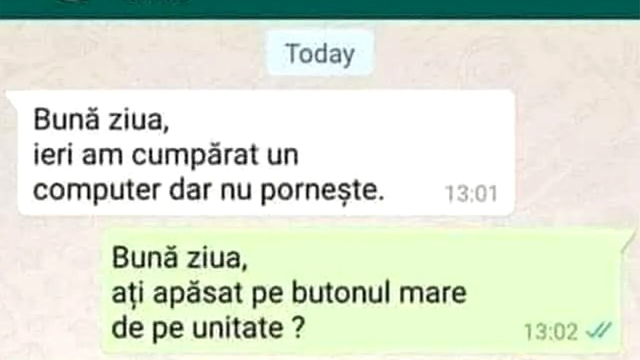 Bancul de joi | Probleme cu computerul