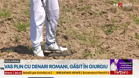 TEZAUR roman găsit în Giurgiu: Aproape 1500 de denari de argint, descoperiți de un căutător amator