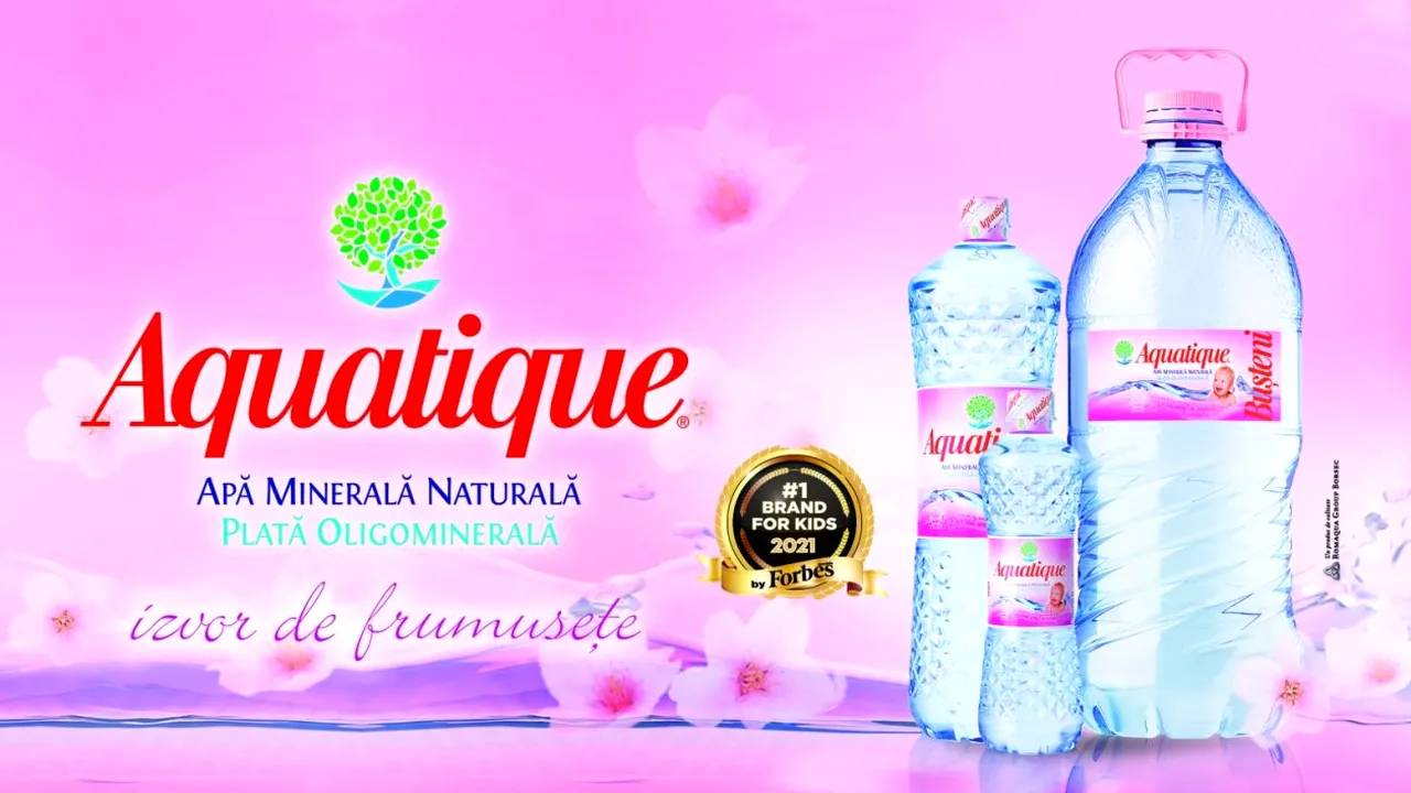 Aquatique, cel mai de încredere brand de apă minerală plată pentru copii