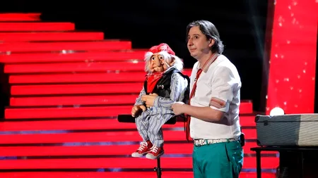 FINALA ROMÂNII AU TALENT, SEZONUL 3. De cine îi este frică lui Eduard Sandu, ventriloc, în finala show-ului