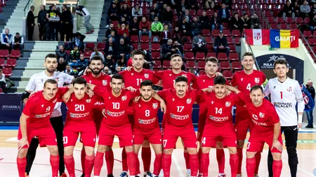 United Galați, campioana României la futsal, spectacol cu titrata FC Barcelona! United Galați a marcat de două ori