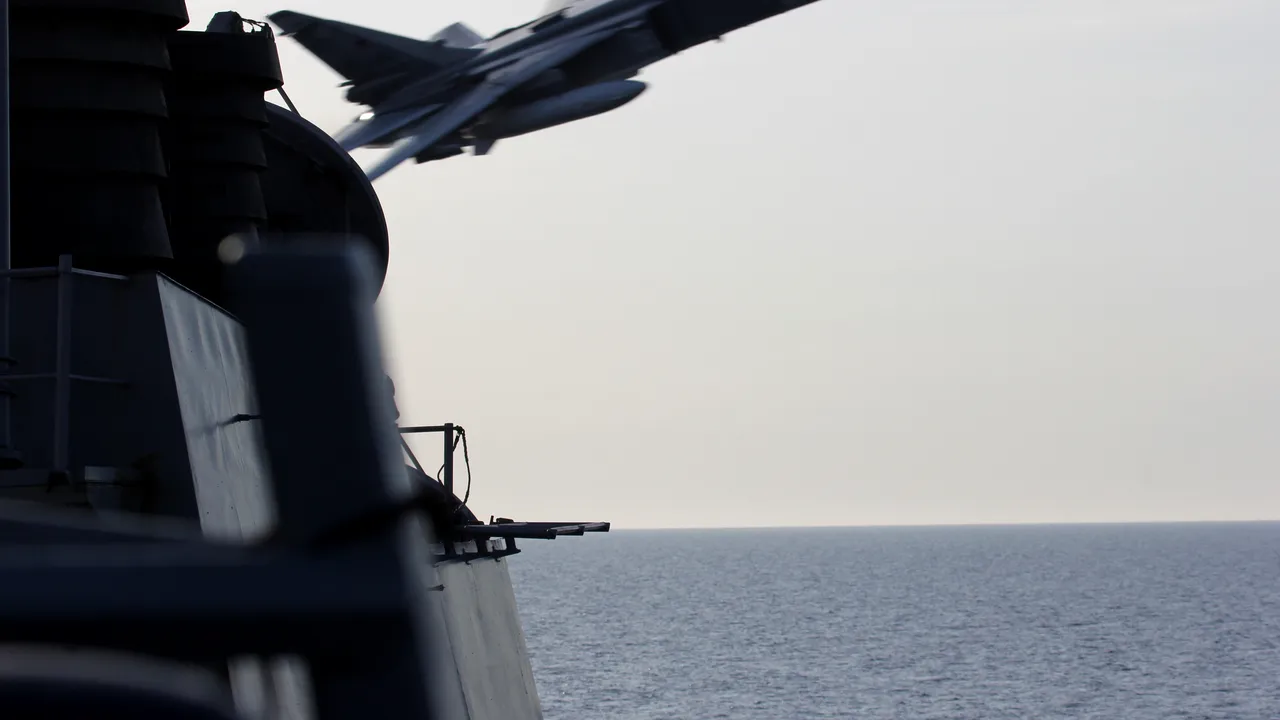 Primele imagini de la incidentul ruso- american din Marea Baltică