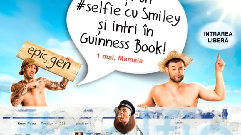 Fă-ți un #selfie cu Smiley și intri în Guinness Book
