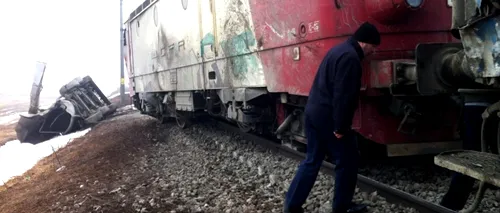 Șoferul betonierei lovite de un tren la Fetești, cercetat pentru distrugere și semnalizare falsă
