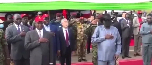 VIDEO | Președintele Sudanului de Sud, incident extrem de neplăcut în public. Salva Kiir Mayardit a făcut pe el
