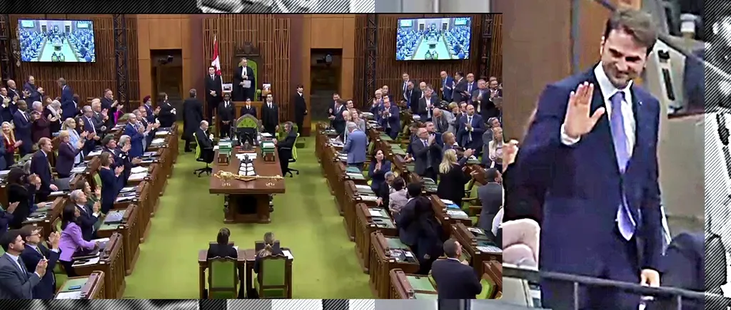 VIDEO| Ministrul Sebastian Burduja, aplaudat în picioare în Parlamentul Canadei, după semnarea acordului nuclear de trei miliarde de dolari cu România
