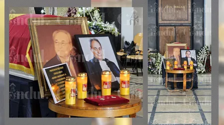 Sicriul cu trupul neînsuflețit al PROFESORULUI Corneliu Bîrsan a fost depus în holul de onoare al Facultății de Drept a Universității din București