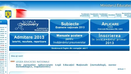 REZULTATE EVALUARE NAȚIONALĂ 2013, după contestații, pe EDU.RO