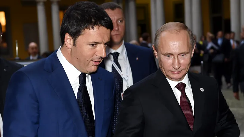 Matteo Renzi își apără prietenul și critică poziția antirusă a țărilor central și est-europene