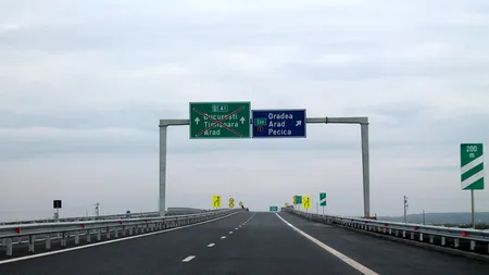 O porțiune de 28 de kilometri din autostrada Nădlac-Arad a fost deschisă traficului