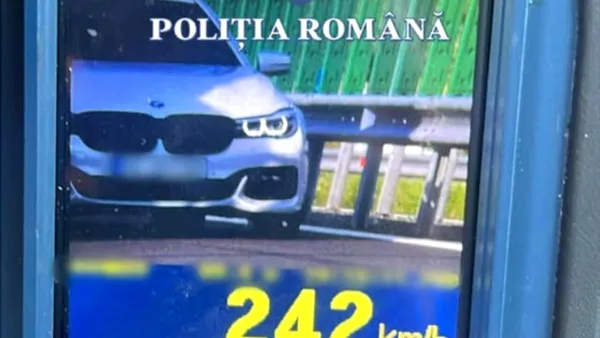 Ce a pățit un șofer de 26 de ani după ce a fost prins de radar în timp ce rula cu 242 km/h pe Drumul Expres 12