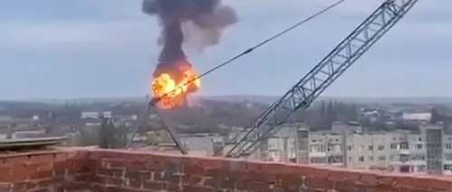 Mai multe clădiri rezidențiale din Kiev, lovite de rachete rusești. Forțele ruse au lansat atacuri în mai multe regiuni ale țării | VIDEO