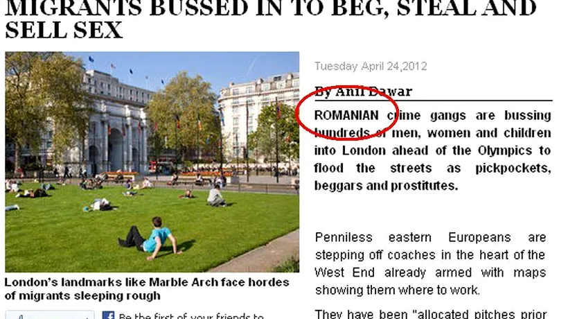 Presa britanică: Grupări din România aduc sute de cerșetori, hoți și prostituate la Londra, înaintea JO