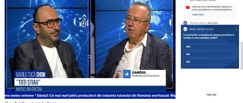 POLL Marius Tucă Show: „Ce partid va beneficia de creșterea procentelor în sondaje, în urma scandalului azilelor?” Au fost trei variante de răspuns