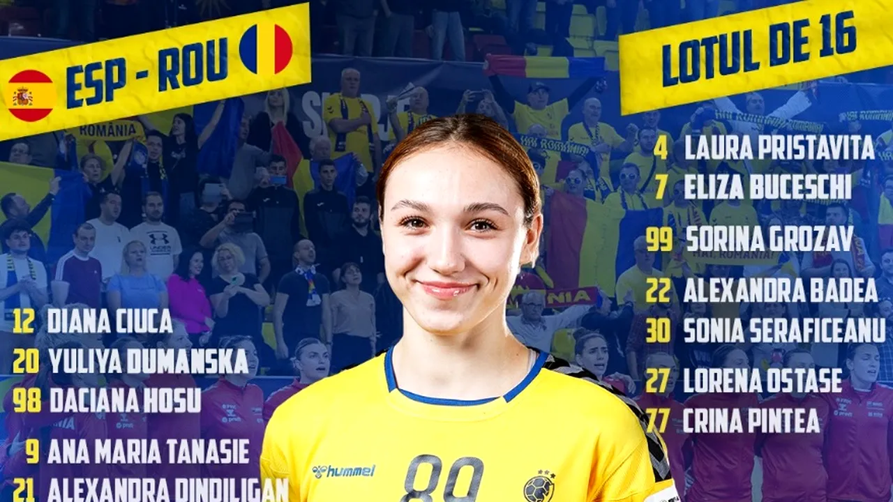 România-Spania 28-27, final dramatic! Tricolorele antrenate de Florentin Pera au marcat în ultima secundă prin Bianca Bazaliu | VIDEO