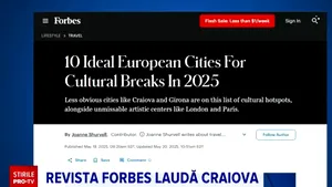 Publicația FORBES laudă Craiova. Orașul este pus în rând cu destinații ca Londra, Florența sau Atena
