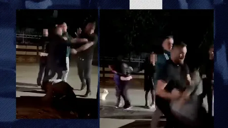 Imagini care vă pot afecta! Un bărbat și o femeie au fost snopiți în bătaie de un bărbat în Titu, Dâmbovița