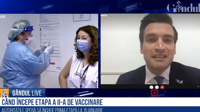 GÂNDUL LIVE. Andrei Baciu, Ministerul Sănătății: „Toată planeta se confruntă cu un fake news în ceea ce privește vaccinarea / Trebuie să ne informăm doar din surse oficiale”
