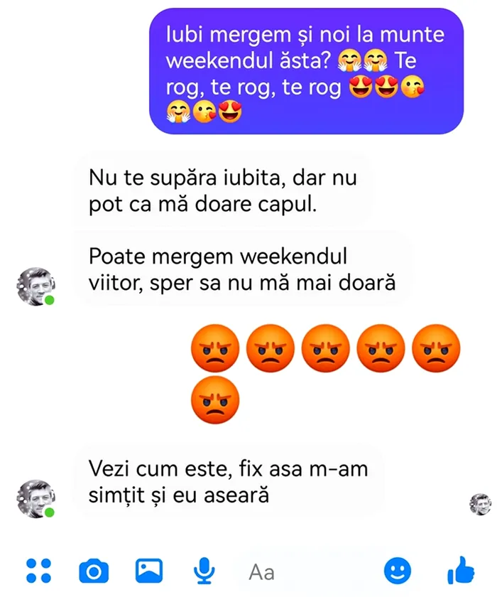 „Iubi, mergem și noi la munte weekend-ul ăsta?”