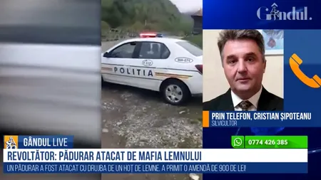 GÂNDUL LIVE. Pădurar atacat de un hoț de lemne cu drujba: „Silvicultorii sunt zilnic expuși la astfel de acțiuni, iar măsurile...”