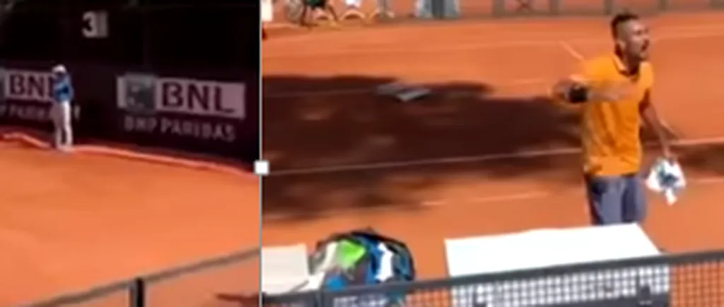 Un tenismen a fost amendat cu 20.000 de euro, după ce a aruncat un scaun pe teren