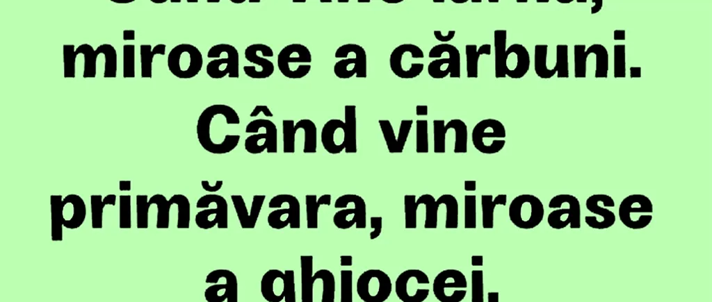 BANCUL ZILEI | Iarna, primăvara și alegerile