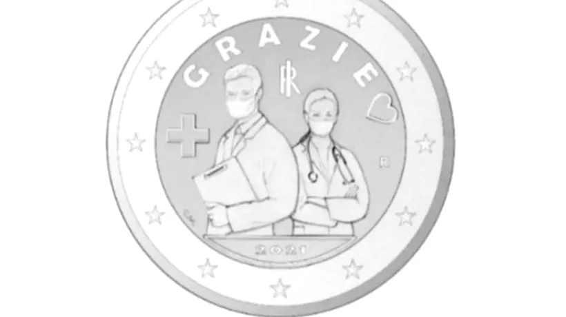 Italia aduce un tribut medicilor în contextul pandemiei: Vor apărea pe moneda de 2 euro!