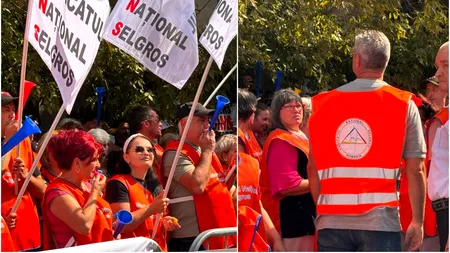 Protest masiv la Ministerul Muncii din cauza legii salarizării, propusă de ministrul Pîslaru