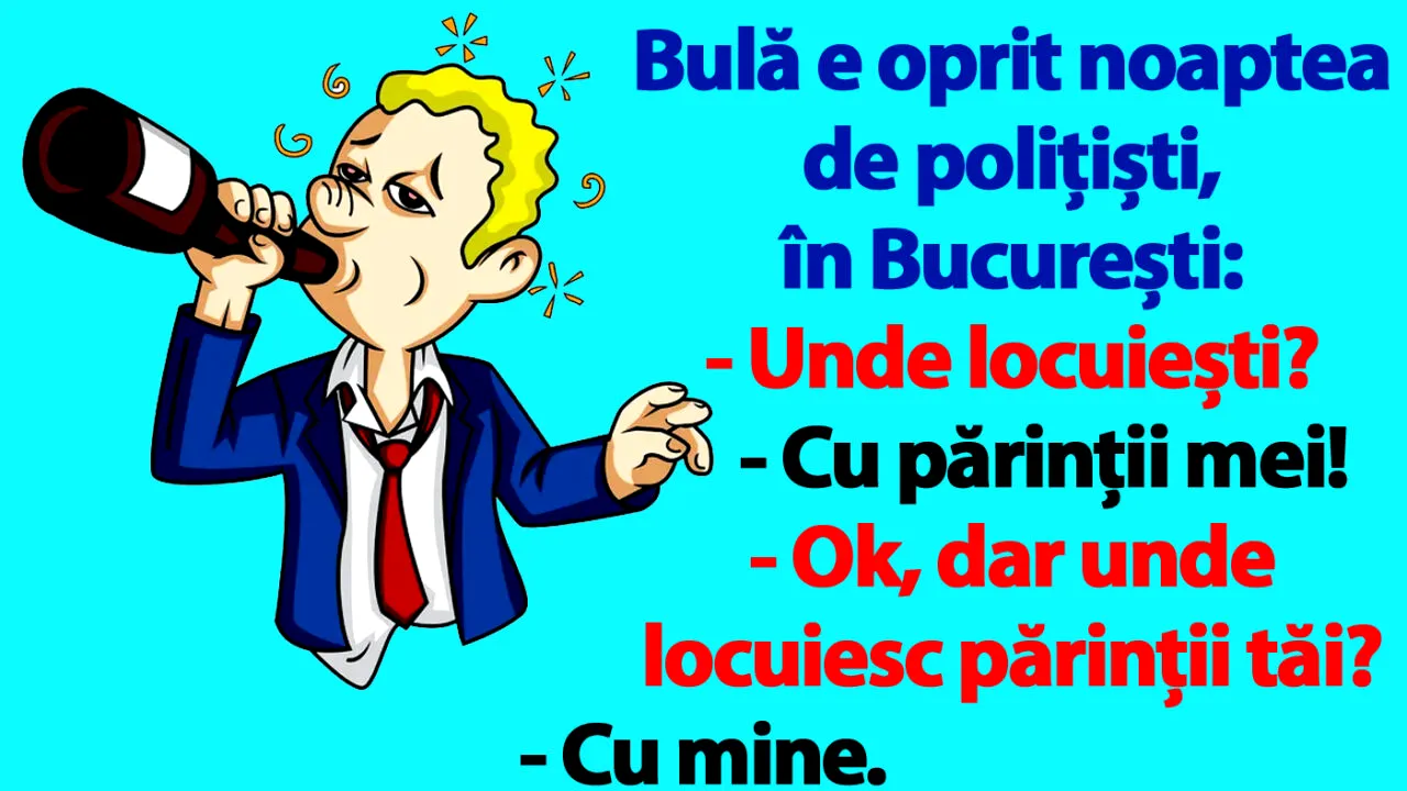 BANC | Bulă e oprit noaptea de polițiști, în București: 