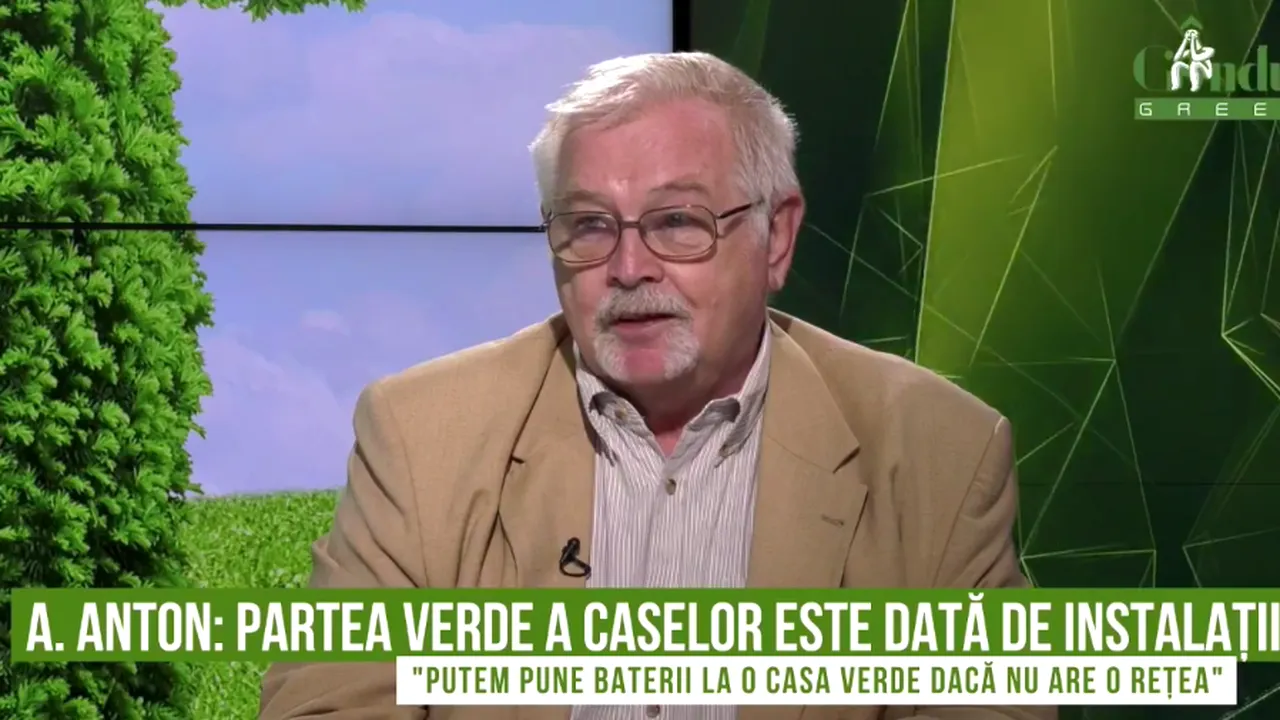 Anton Anton, prof. univ. la Facultatea de Construcții din Capitală, despre „casa verde”: „Azi se poate realiza o casă cu un consum aproape de zero”