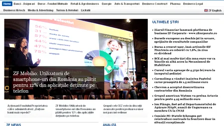 Ziarul Financiar lansează platforma de business ZF Corporate - www.zfcorporate.ro