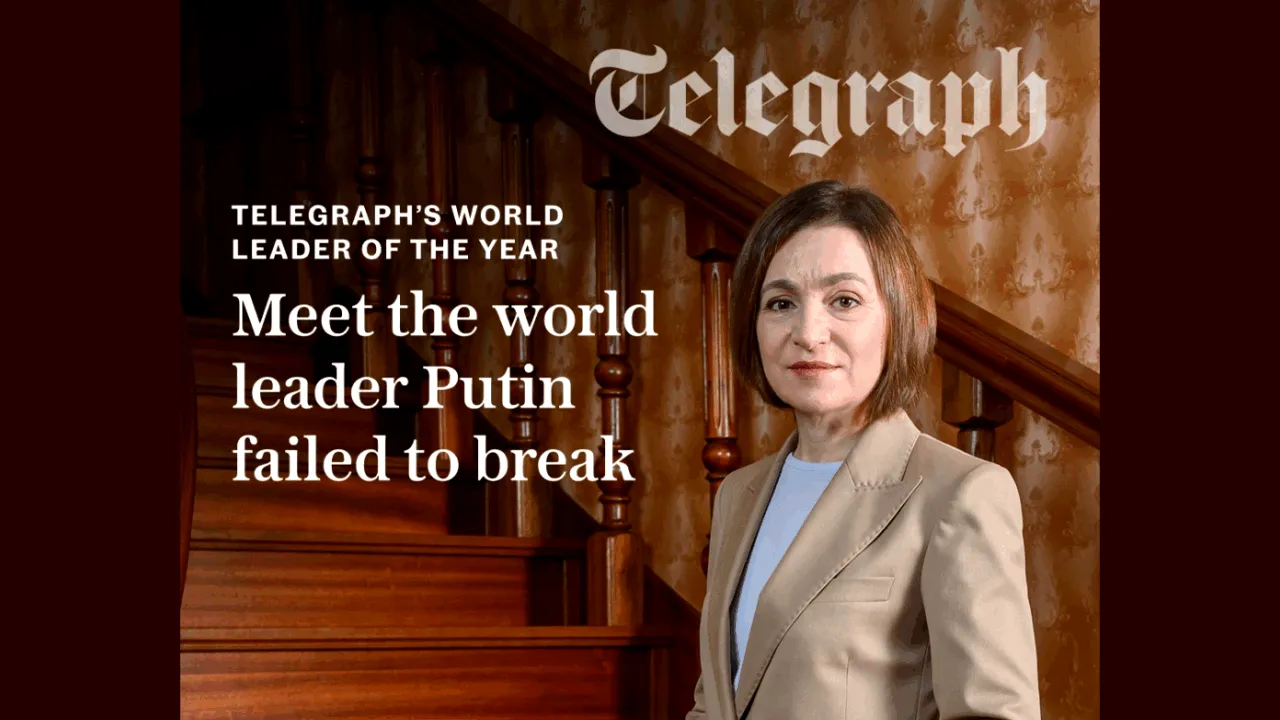 The Telegraph: Maia Sandu desemnată „Liderul Mondial al Anului”. De trei ori în ultimele 14 luni, Kremlinul a complotat pentru a o împiedica la urne