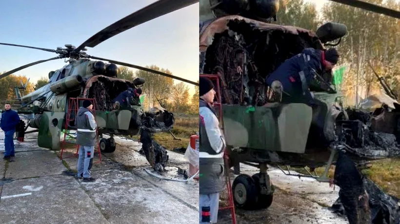 Doi copii din Rusia au INCENDIAT un elicopter militar, după ce un necunoscut le-a promis 20.000 de dolari