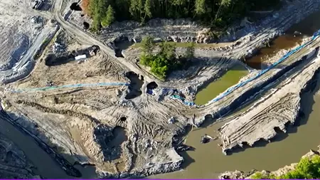 Salina Praid a fost din nou inundată. Crearea unui lac sărat artificial, din ce în ce mai probabilă