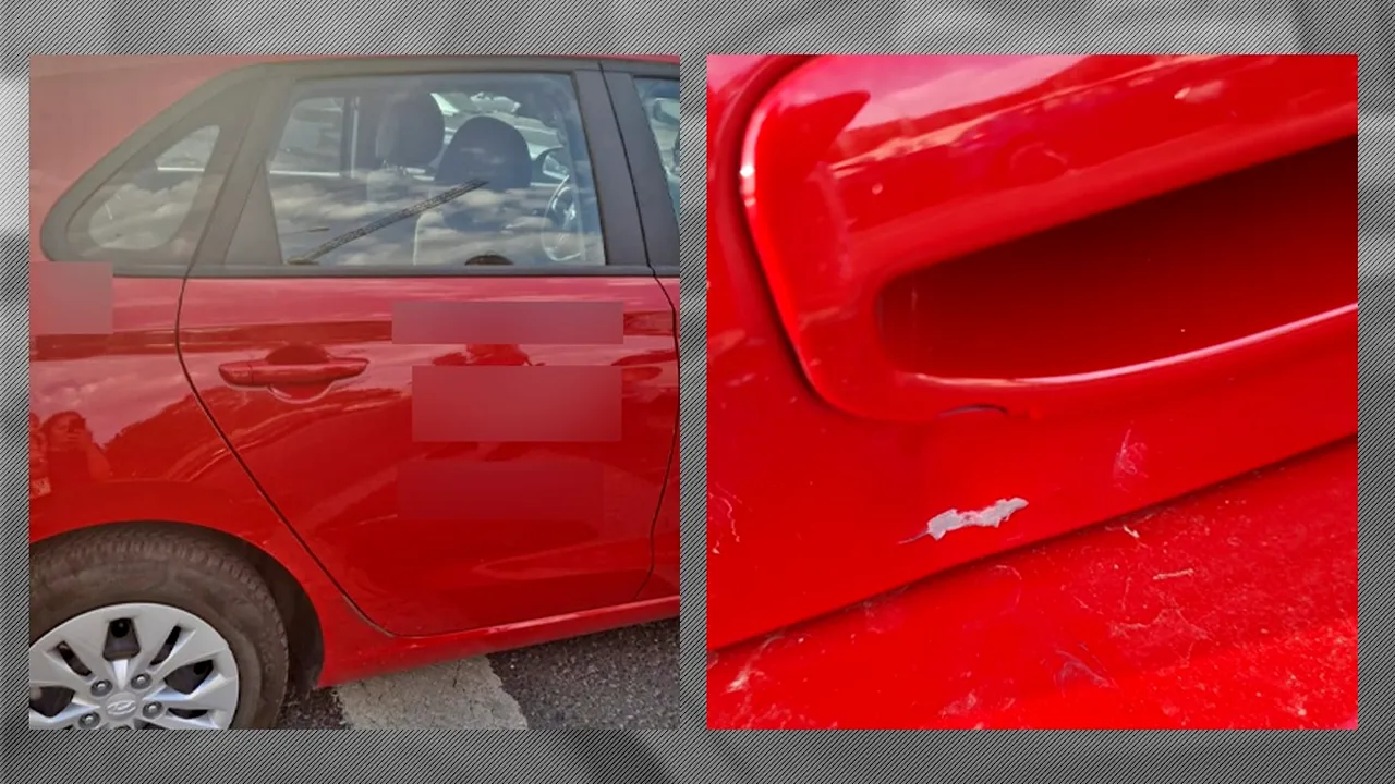 VIDEO EXCLUSIV | Familie din Chitila, atacată cu pietre după ce a chemat Poliția. Mașina le-a fost grav avariată, iar o piatră le-a rănit copilul