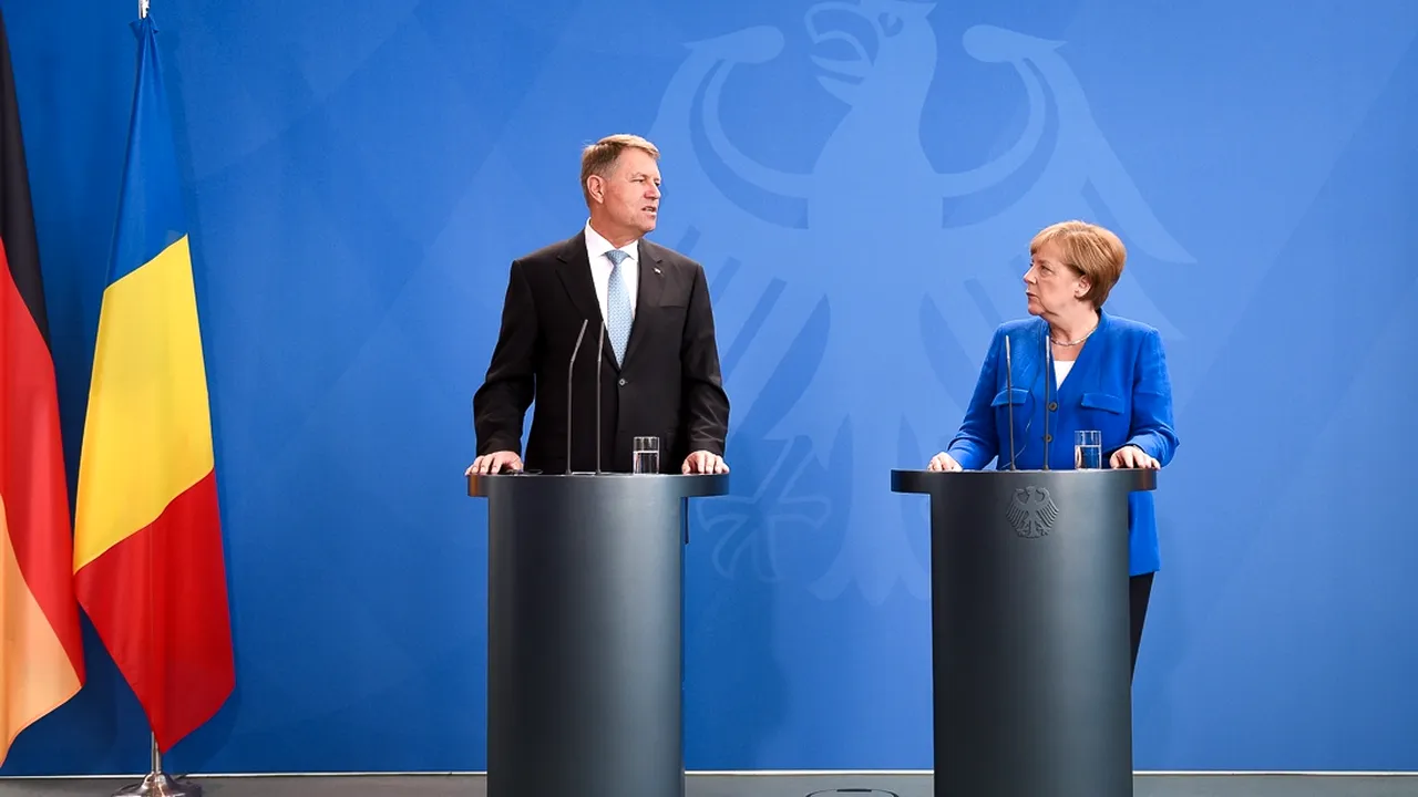 Iohannis: I-am spus lui Merkel despre criza de la București, dar România e o țară solidă