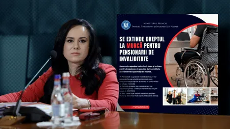 Ministerul Muncii: Se extinde dreptul la muncă pentru pensionarii de INVALIDITATE