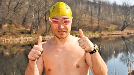 Avram Iancu traversează înot Canalul Mânecii. O premieră pentru România