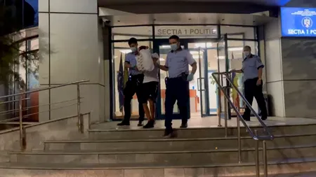 VIDEO| Un bărbat suspect că ar fi furat laptopuri din mai multe mașini, reținut de polițiști în București