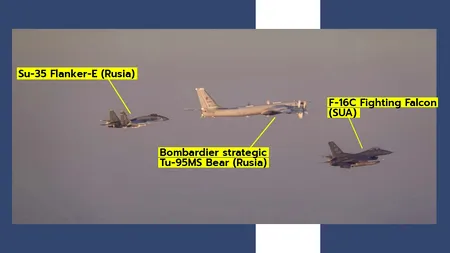 Jocul pe contre la înălțime și „ținta” ALASKA. Noi informații despre „întâlnirea” dintre avioanele F-16 americane și bombardierele rusești Tupolev Tu-95