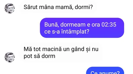Bancul de sâmbătă | „Dormeam, e ora 2:35. Ce s-a întâmplat?”
