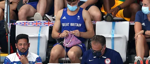 Imaginea virală cu un campion olimpic, în timp ce tricota în tribune la Jocurile Olimpice de la Tokyo: Sunt obsedat de croşetat