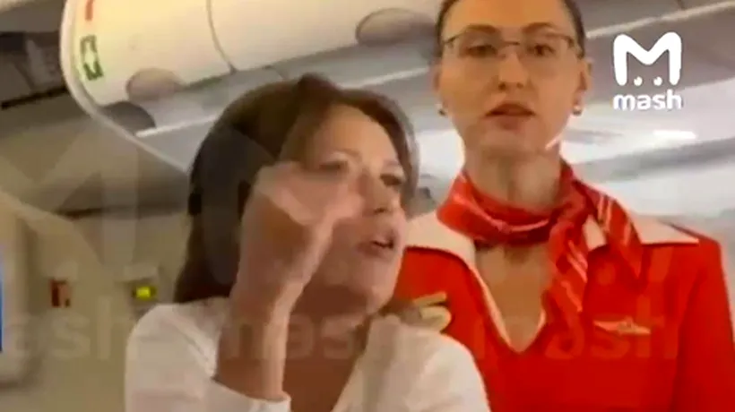 Rusoaică beată criță în avion, pe ruta Moscova-Antalya. Femeia a făcut circ în aeronava plină de pasageri