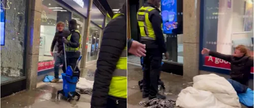 VIDEO | Revoltător! Un angajat al McDonald's, filmat când aruncă cu apă murdară pe un om al străzii care încerca să se încălzească