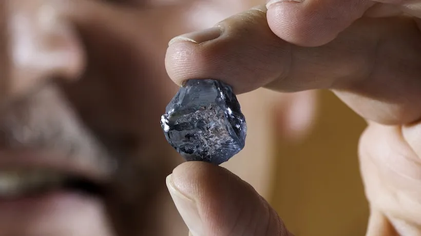 Un diamant albastru rar, descoperit într-o mină din Africa de Sud 