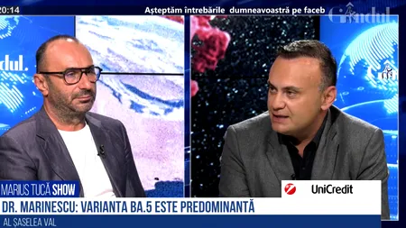 VIDEO | Dr. Adrian Marinescu, despre pericolul unei noi tulpini de COVID: „Au fost variante virale, din Brazilia, de prin Africa, care n-au avut impact, în final. Nu cred că vor fi restricții, și nu doar în România”